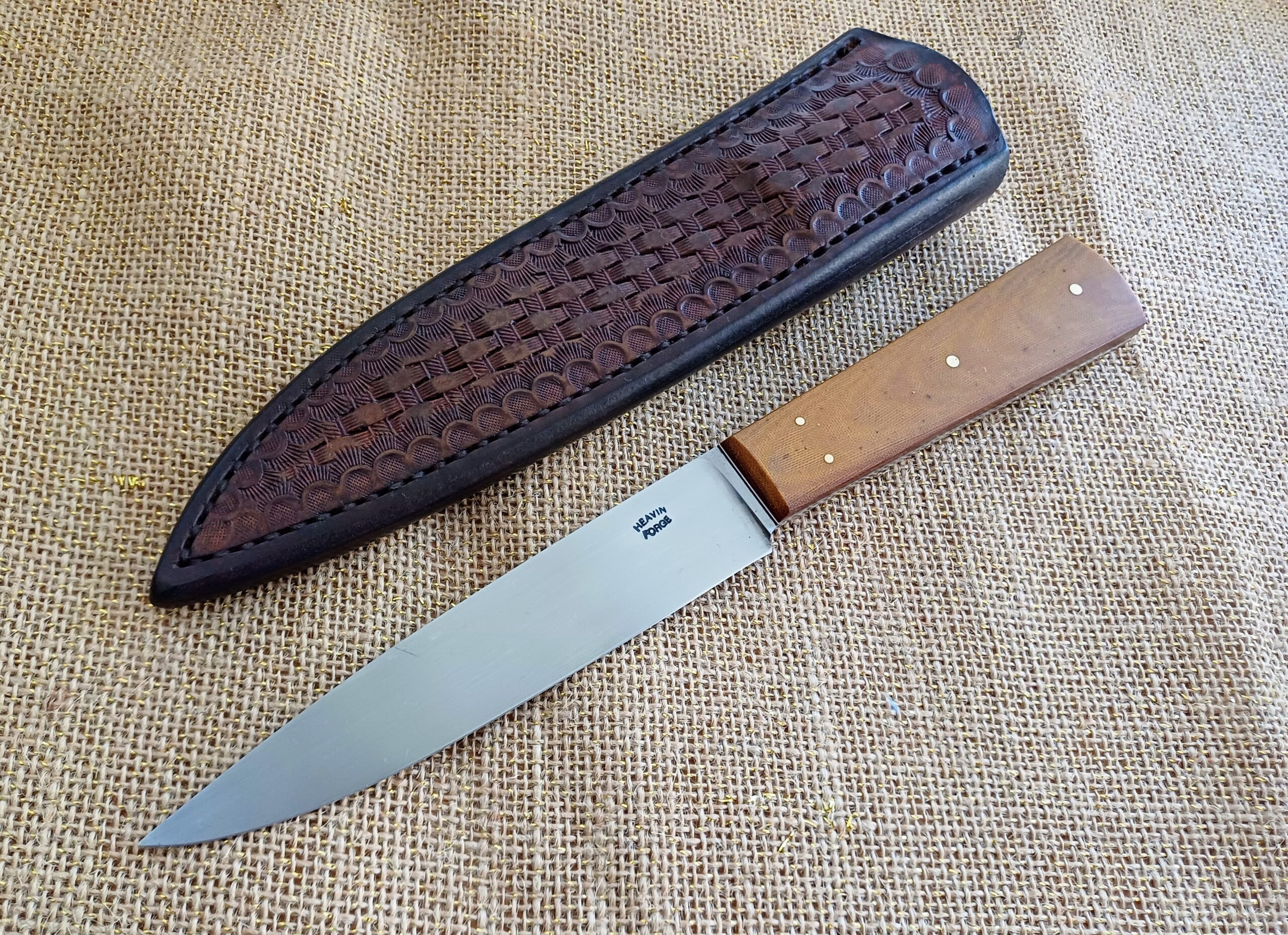 How big is too big? 11 inch forged 1084 chef knife with marbled carbon  fiber handles and orange G10 liners/pins : r/chefknives